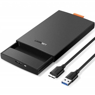UGREEN Eksterno kućište, crno, 2.5" SATA SSD/HDD, Micro USB 3.0